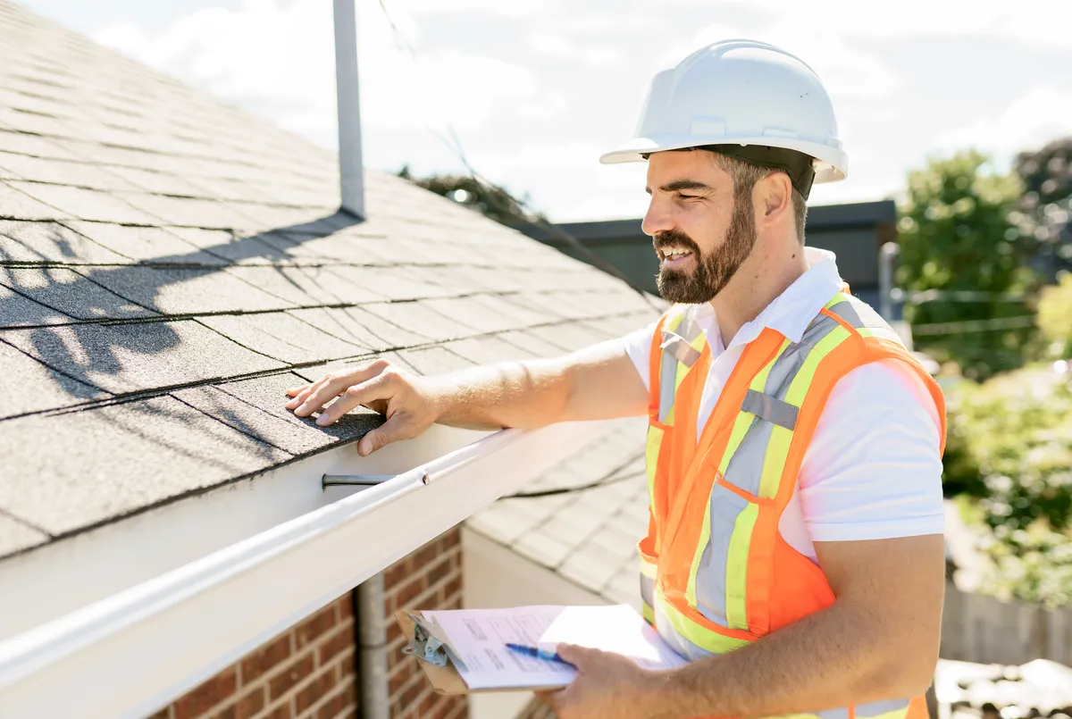 TruePro roofing crew installing asphalt shingles
